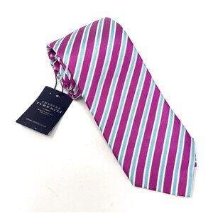 Charles Tyrwhitt Pink Blue Skinny Neck Tie Mens NWT 3 x 58